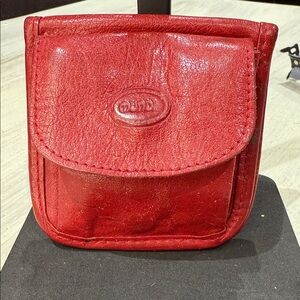 Mundi Red Leather Wallet